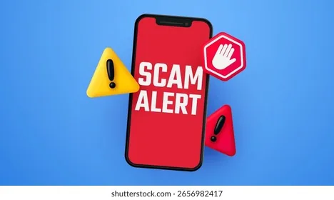 演艺通告诈骗警示标志，提醒识别虚假信息